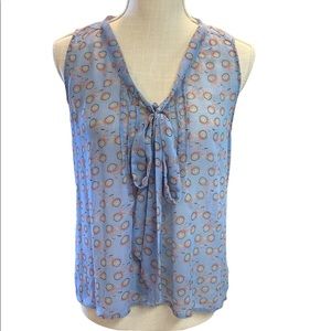 Xhilaration Sleeveless Bicycle Print Ladies Top